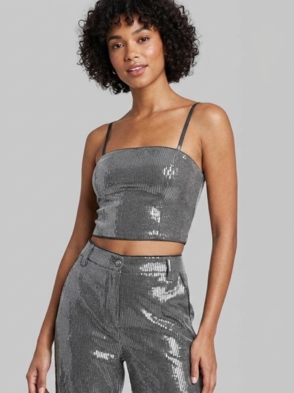 Guess Cassia Sequined Bustier Top